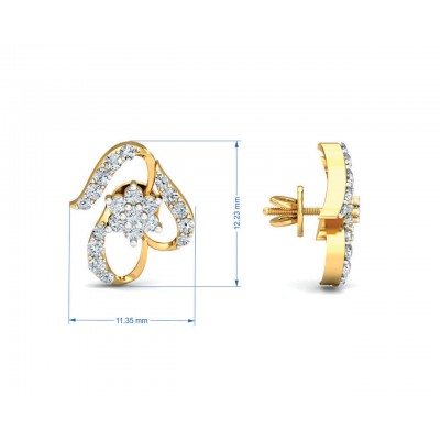 Vera  Diamond Earrings in Gold